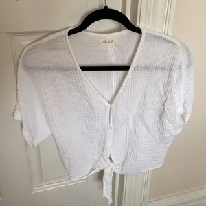 cropped top with knot